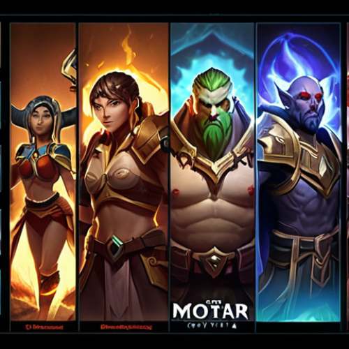 Show a diverse group of heroes from different roles (e.g., a powerful Carry hero delivering a decisive blow, a meticulous Support hero placing a glowing ward to reveal vision, and a resilient Offlaner initiating a fight) working in seamless coordination on a visually rich Dota 2 map. The scene should exude synergy and mutual understanding, highlighting how each role contributes to a common goal. Focus on action and strategic positioning, with clear visual cues for each hero's role."

**Image Prompt 2:**
"A visually compelling and inspiring illustration depicting a player's journey of learning and mastery in Dota