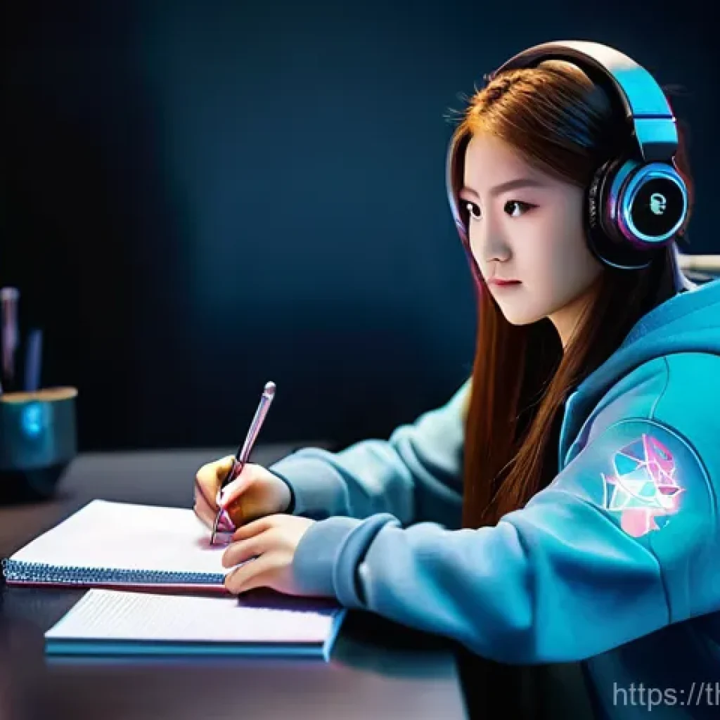 도타2 거래소 이용법 - **Prompt 1: Dota 2 Trader's Sanctuary** A focused young woman, dressed in a comfortable yet styl...
