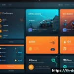Home 21 도타2 마켓플레이스 안전 거래 - A detailed digital illustration of a modern, secure online marketplace interface for trading Dota 2 ...