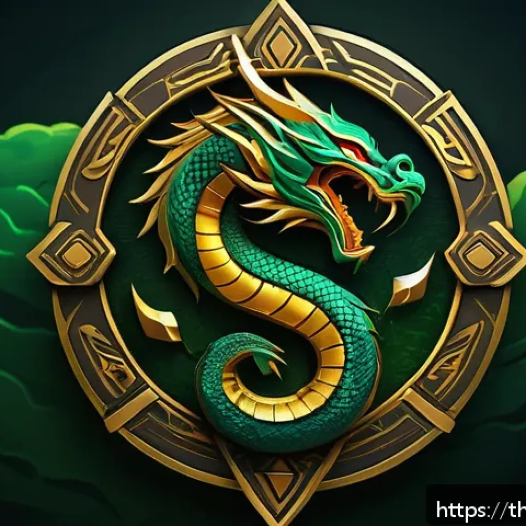 도타2 팀 이름 짓기 - A dynamic esports team logo design inspired by Thai culture, featuring a fierce mythical Naga serpen...