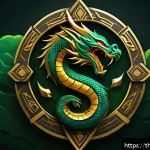 Home 23 도타2 팀 이름 짓기 - A dynamic esports team logo design inspired by Thai culture, featuring a fierce mythical Naga serpen...